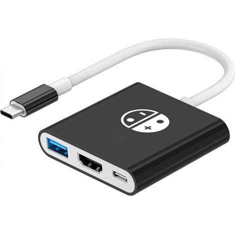 Station D'accueil - Sortie Hd 4K - 4 Ports Usb 3.0 - Alliage D'aluminium - Pour Console Portable - 1 Pièce (1/5)