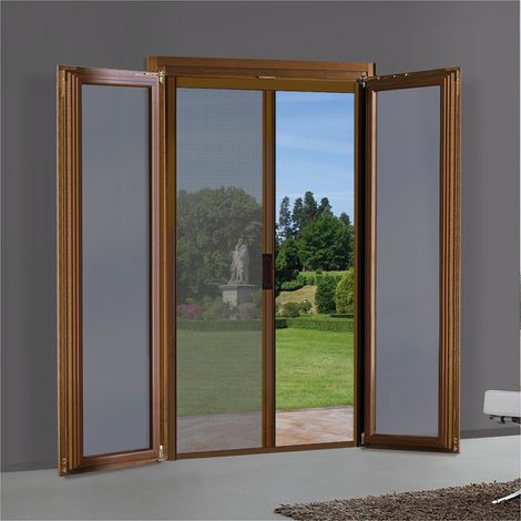 ZANZARIERA A RULLO LATERALE PER PORTA cm 150 x 250 - marrone ral 8017  - KASART