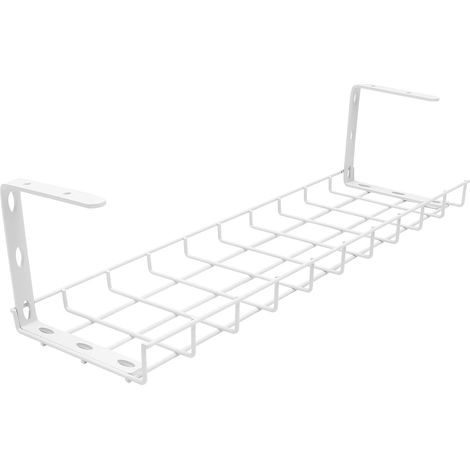 Organisateur de Câbles sous Bureau Rangement pour Câbles sous Bureau Étagère de Rangement Support (1/5)