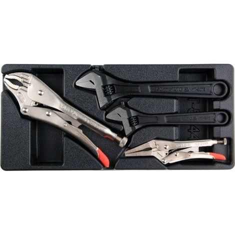 Insert pour tiroir, pinces autobloquantes, clés réglables, 4 pièces. YT-55444 yato (1/2)
