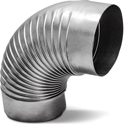 Tubo del gas di scarico - curvatura 90° 150 mm (1/4)