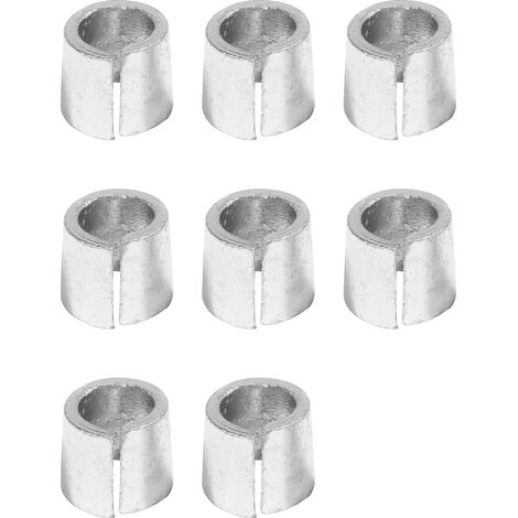 Accessoires Fixation Batterie de Voiture,Adaptateur de Poteau de Convertisseur de Borne de Batteries Manchons Cathodiques,Boîtiers de Batterie en Métal Argenté,Convient aux Bateaux,Autos (1/5)