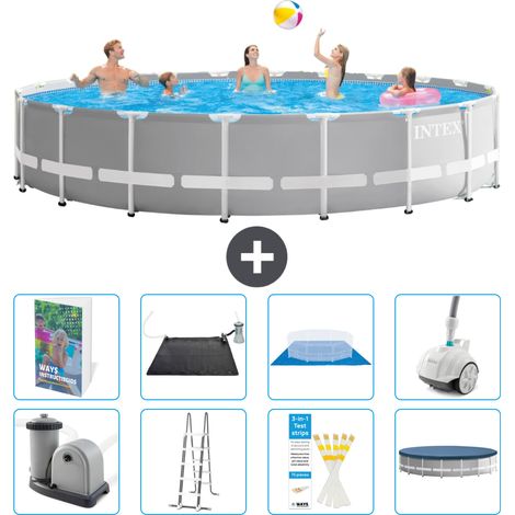 Prism Frame Pool Rund - 610x132 cm - 9-teilig S600