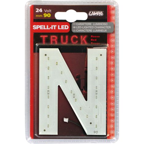 Spell-It Led, 90 mm, 24V - Rosso - N