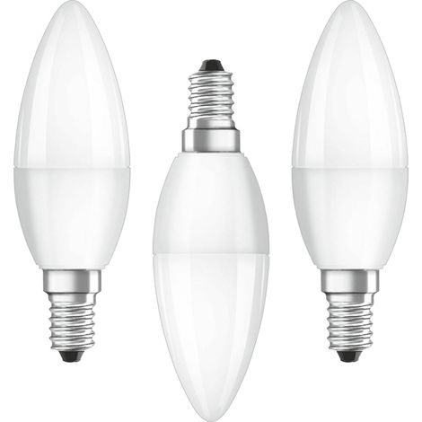 Litecraft Light Bulb 4.9W E14 Small Edison Screw Candle Warm White LED - 3 Pack (1/2)