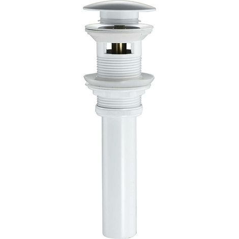 Tapón de desagüe para fregadero FOREHILL con rebosadero, tapón de desagüe clic-clac, latón (1/5)