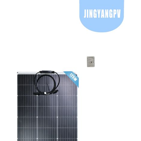 Pannello solare, design flessibile, alta efficienza, 1 pezzo 125W (1/2)