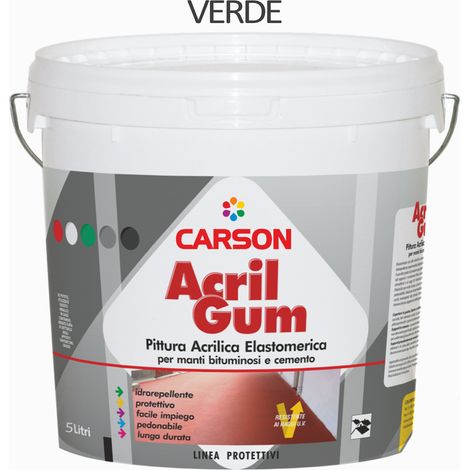 Acrilgum verde eco lt. 5 – rivestimento acrilico impermeabile e resistente uv