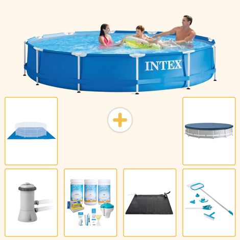 Intex Piscine Tubulaire Ronde - 366x76 cm - 7-pièces  S20468 (1/5)
