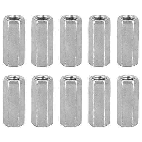 10 Pcs Écrou Hexagonal M8 Tige Longue Acier Carbone Avec Entretoise Vis Fileté et Manchon Attaches M8x30 Fixation Mécanique pour Assemblage Industriel et Bricolage (1/5)