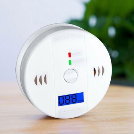 Détecteur de monoxyde de carbone, détecteur de CO pour cuisine, sous-sol, voyage, maison, bureau, chambre, salon, voiture, fonctionne sur batterie, conforme à la norme UL 217/2034 (1 paquet) (1/5)