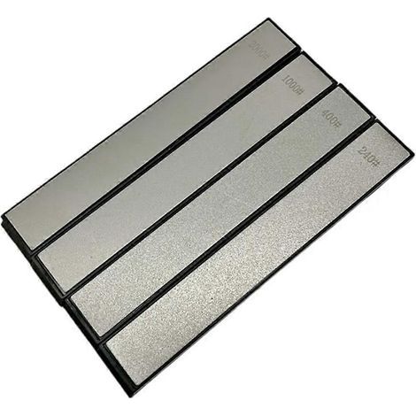 Affûteur de couteaux diamanté 4 pièces pour affûteur à angle fixe. Jeu de pierres à aiguiser : grains 240/400/1000/2000 (1/5)