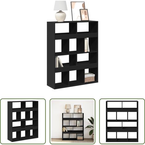 Holzregal - Bücherregal Schwarz 100x33x125,5 cm Holzwerkstoff (1/5)