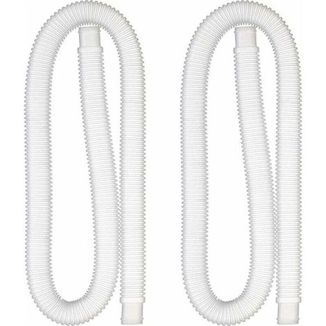 2 pièces tuyau de piscine, en polyéthylène, compatible pompes INTEX, pour piscines hors sol et à parois souples (1/5)