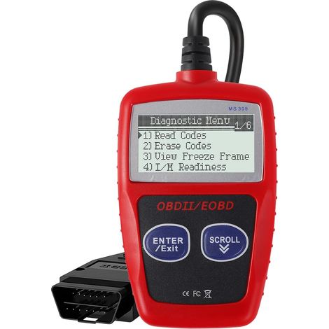 Scanner OBD2 pour Voiture, Scanner OBD2 Lecteur de Code Moteur ODB2 Outil de Diagnostic OBD, Scanner Lecteur de Code Véhicule Diagnostic, pour Véhicules Check Engine Light à Protocole OBDII (1/5)