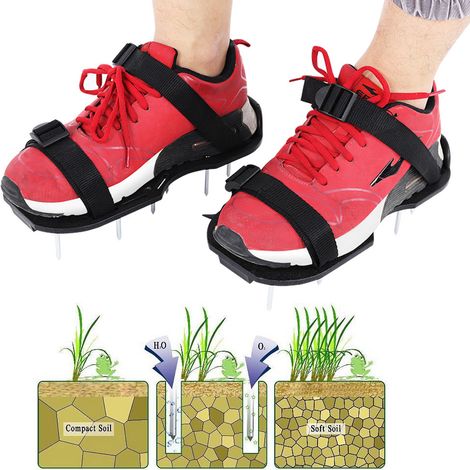paire de scarificateurs pour gazon de jardin, aérateur et scarificateur (1/5)
