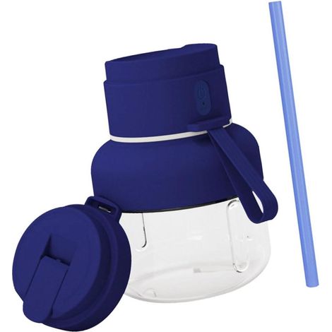 Extracteur de jus électrique portable (bleu) 850 ml, rechargeable (1/5)