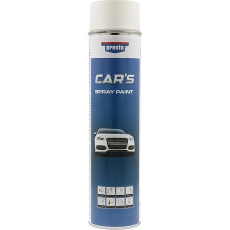 Bombe de peinture - Car's - Blanc (RAL 9010) - Mat - 600 ml