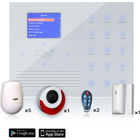 Kit Allarme Wireless con Connessione Internet Sistema (1/4)