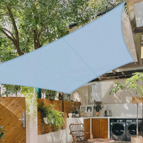 Voile d'ombrage Carré 2.5x2.5m Imperméable Toile Ombrage 95% UV Protection pour Patio Balcon Jardin Terrasse Extérieur-Antracite