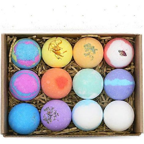 Sublimez votre expérience spa avec ce coffret cadeau de 12 bombes de bain, aux ingrédients biologiques et au beurre de karité hydratant, pour une pause apaisante à la maison. (1/4)