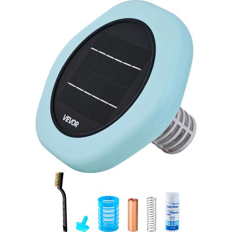 VEVOR Ionizzatore Solare per Piscina Purificatore per Acqua Piscina Purificatore Forma Esagonale max. 170343 L, Ionizzatore ad Energia Solare Galleggiante per Piscina SPA Vasca Idromassaggio (1/5)