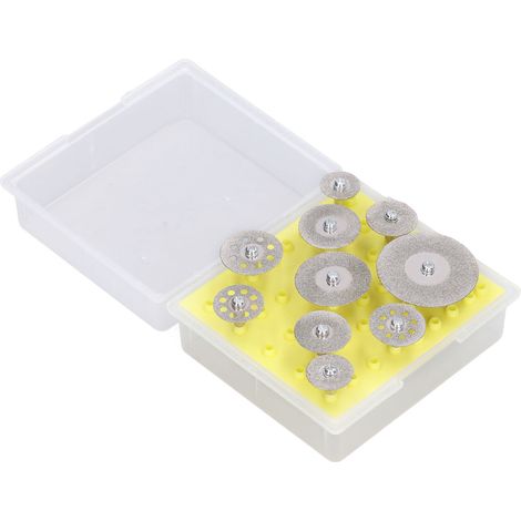 Ensemble de 10 disques de coupe diamantés, ultra-fins, tranchants, haute précision, accessoires de coupe haute performance pour marbre et béton