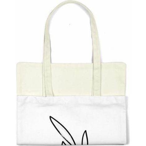 Sac shopping Bonamaison en coton 48x55 cm – tote bag réutilisable, anse 30 cm, compact et durable (1/4)