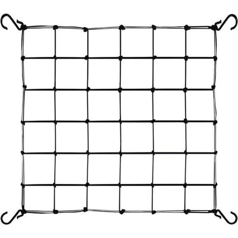 1 Pièce Filet de Soutien pour Plantes, 90 x 90cm Filet de Culture Élastique, Treillis Elastique pour Tente de Culture, Filet à Plantes Grimpantes avec 4 Crochets, Pour Jardin (1/5)