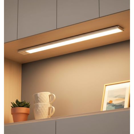 Wireless Cabinet Light with Motion Sensor Magnetic Cabinet Light Indoor LED Lighting 3 Colours LED Strip for Kitchen Under Cabinet LED Light Suitable for Stairs and Hallways White (1/5)