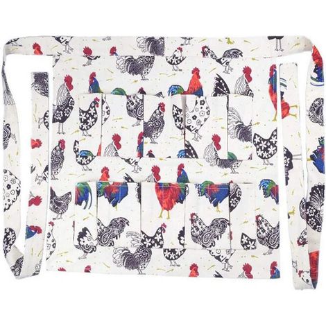 Grembiule, grembiule per la raccolta delle uova, grembiule multitasche, grembiule resistente agli urti, grembiule per la raccolta delle uova con tasche profonde, può contenere uova di gallina, uova di