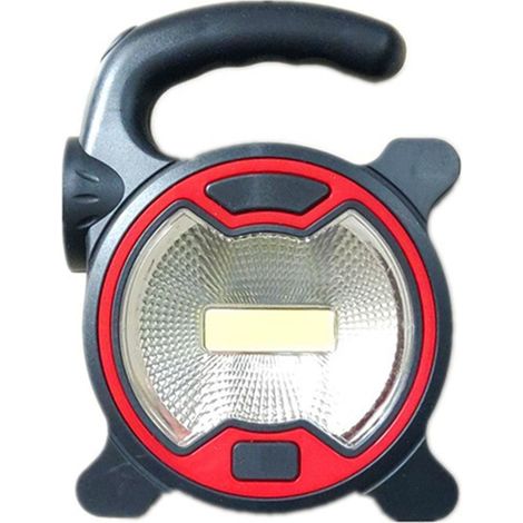 Spotlight COB - Lampe De Travail Portative À LED - Pour Camping Extérieur Et Activités En Plein Air - 13.3 X 10 X 3.7 Cm - Fonctionne Sur 3 Piles AA (1/3)