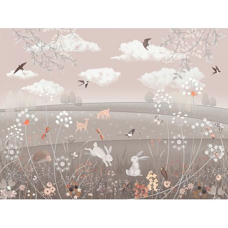 Papier peint panoramique Enfants - Paysage - 340 cm x 255 cm (1/2)