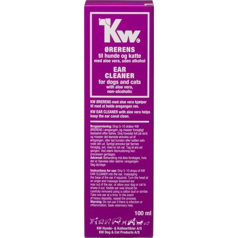 KW Ohrenreiniger mit Aloe Vera für Hunde & Katzen - 100 ml (1/2)