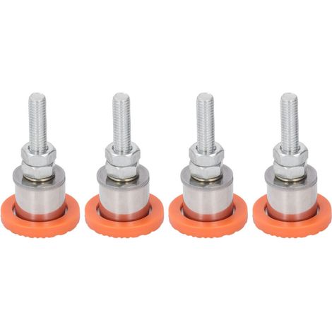 Pieds De Nivellement - Tige Filetée 40 Mm - Pour Machine À Découper - En Acier Inoxydable Et Caoutchouc - 4 Pièces (1/5)