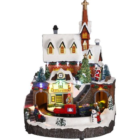Luville Village de Noël Multicolores H32.5xl24xL23.5cm (1/5)
