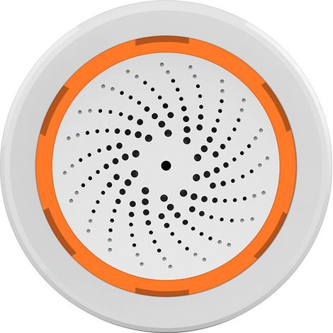 Sirène d’Alarme Z-Wave, 90dB Son Puissant, Dimensions 68x68x32mm, Alimentation USB et Batterie de Secours, Alarme Sécurité Domestique pour Maison Intelligente