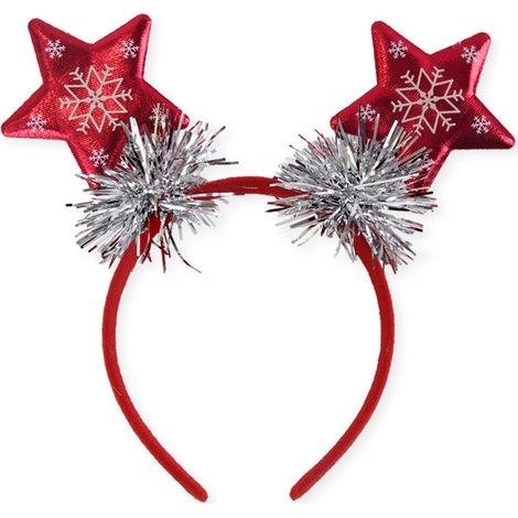 Cerchietto per capelli a forma di albero di Natale/stella, fascia per capelli-E.