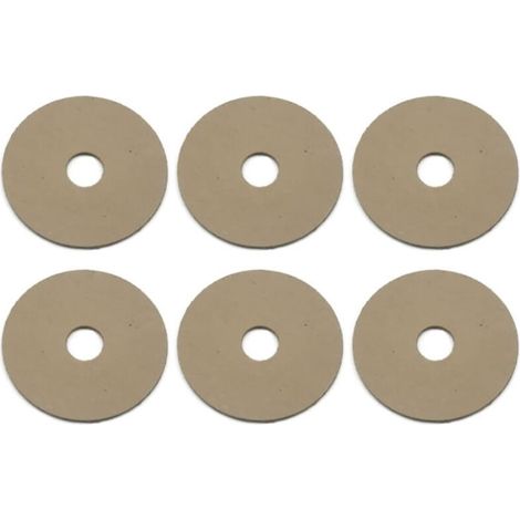 6 rondelles de lame en fibre, compatibles avec tondeuses Toro Locust, référence 421200 / 285-955 / 285-9, pour fixation sécurisée et réduction du bruit (1/3)