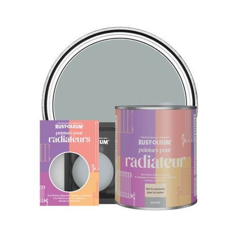 Peinture pour Radiateur, Finition Satinée - Gris Minéral (1/3)