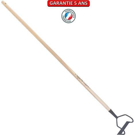 OUTILS PERRIN Ratissoire à tirer de 16cm, manche 130cm - Gris algue (1/2)