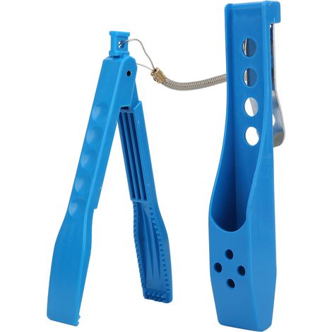 Pince multifonction pour poisson, clip de maintien avec serrage renforcé, couvercle de protection, outil de pêche portable, bleu, étau de fixation pratique (1/5)