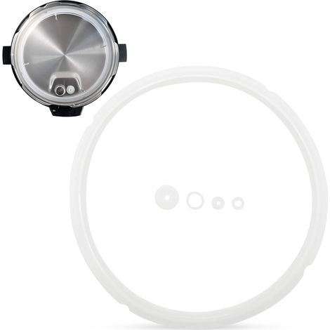 Joint d'étanchéité de rechange 22-24 cm, joint d'étanchéité pour autocuiseur, joint d'étanchéité 22-24 cm pour autocuiseur 5-6 L, silicone, lot de 5 (1/5)