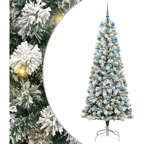 Sapin de Noël Arbre de Noël Artificiel à Branches Articulées 210 cm (1/5)