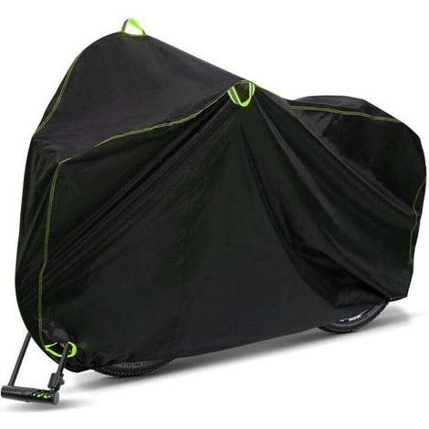 Housse de vélo d'extérieur,Housse de vélo imperméable et robuste, résistante à la poussière, aux UV, respirante, avec boucle antivol pour scooter, camping-car, trajets urbains (1/4)