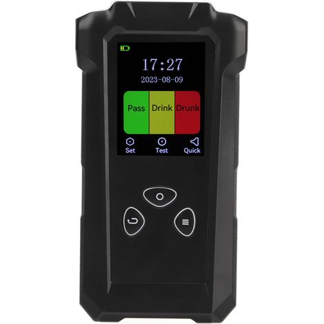 Testeur d'alcoolémie portable à commande vocale, haute précision, détecteur d'haleine pour le contrôle routier, 0,000‑2,500 mg/L (1/5)