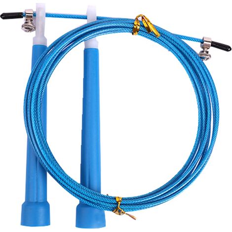 Corde à Sauter Réglable pour Étudiants - Équipement d'Entraînement Sportif Rapide (Bleu) (1/5)