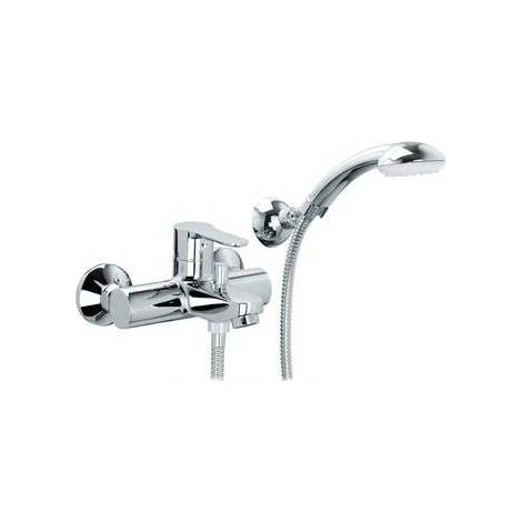 Mélangeur monoc. baignoire avec support articulaire ligne bleue