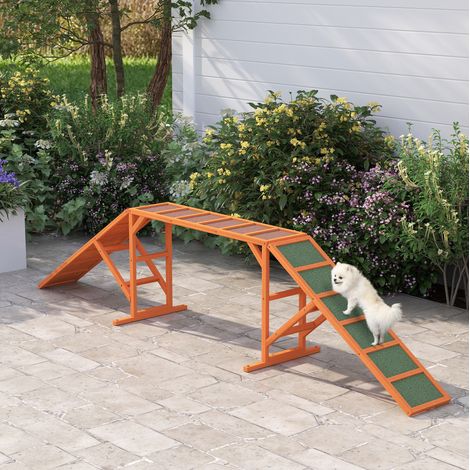 Rampe d'agility pour chien 325 x 55 x 69 cm antidérapante orange HAVRYA (1/5)
