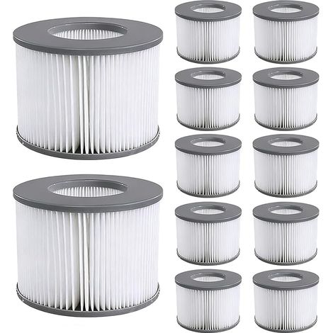 MSPA-Packung mit 12 Ersatzfiltern für Whirlpools, Jacuzzis und aufblasbare Pools. Passend für Modelle ab 2020. (1/5)